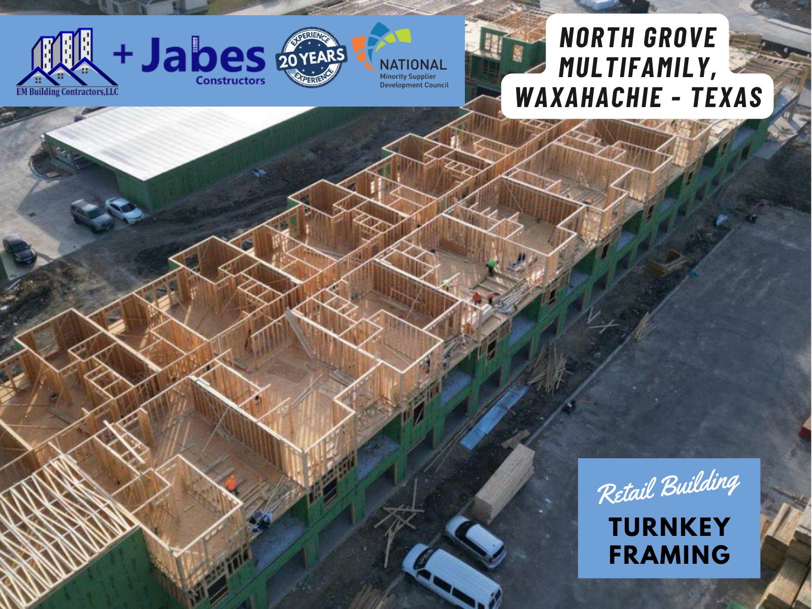 Progress in Motion: North Grove Multifamily Framing Project by Jabes Constructors Inc.