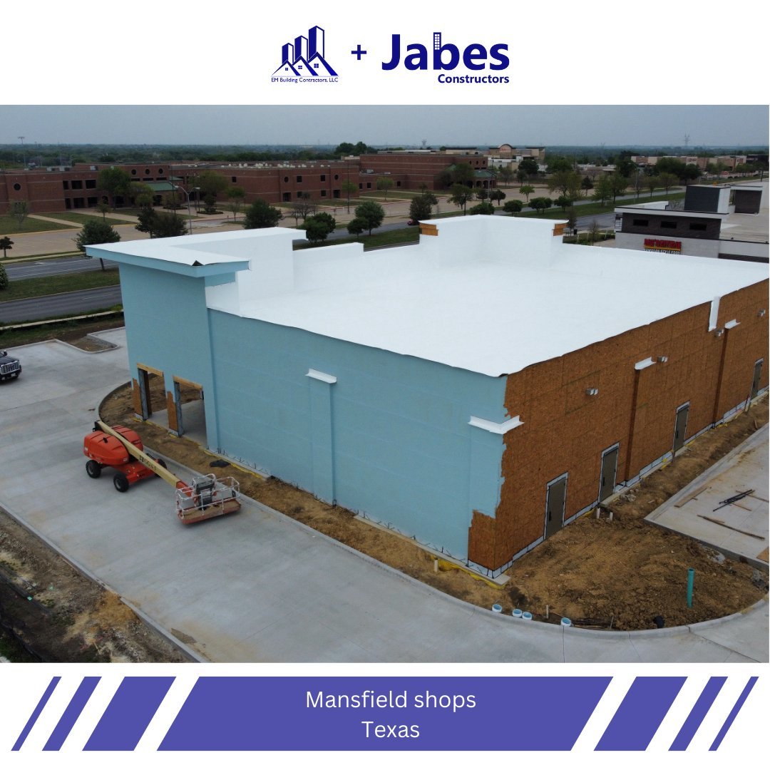 Progress Update: Jabes Constructors' Finishing Touches on Mansfield Shops' Wood Framing