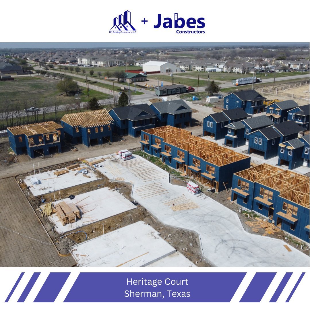 Progress Update: Jabes Constructors Shaping Heritage Court Sherman with Wood Framing Expertise