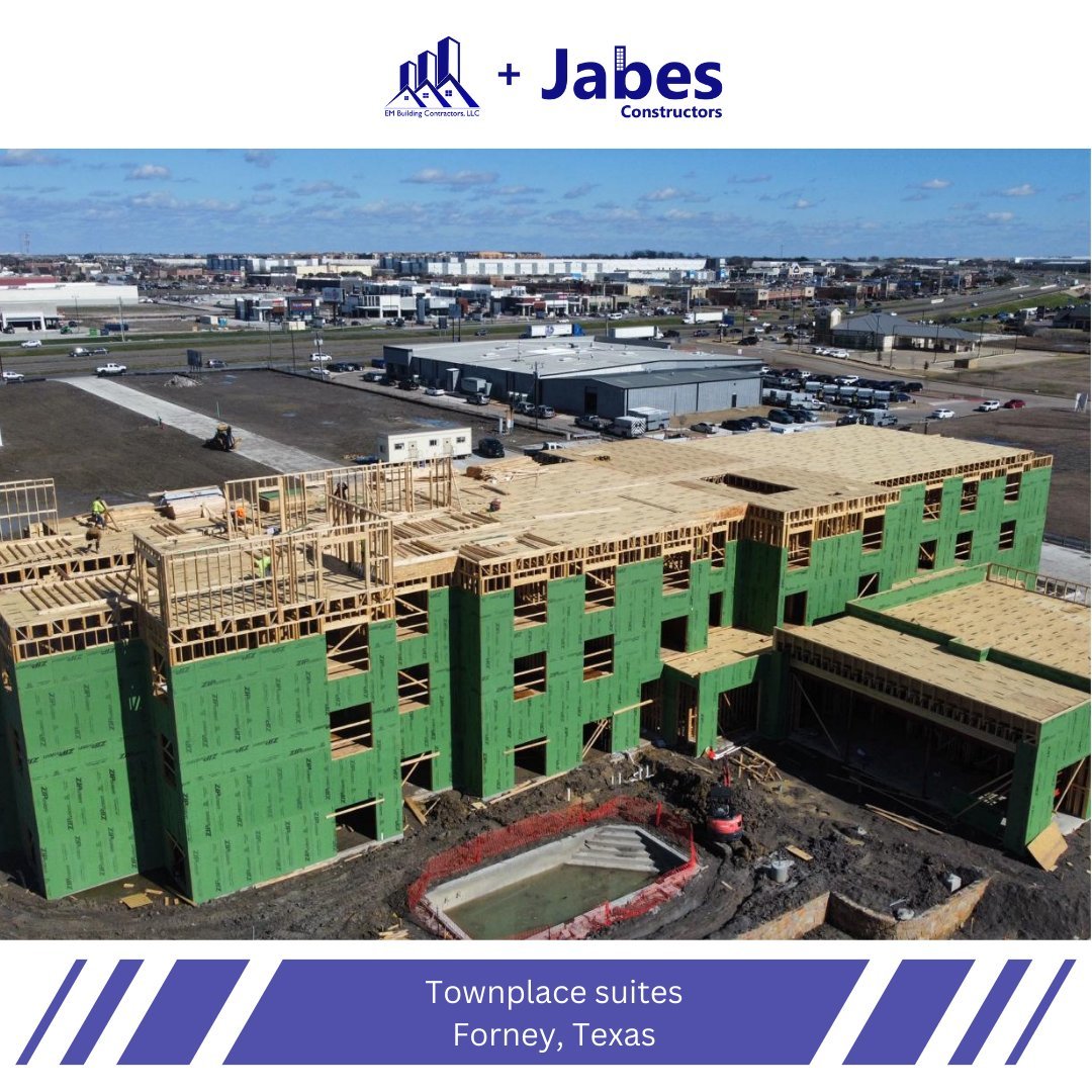 Celebrating Milestones: Jabes Constructors Completes Wood Framing for Townplace Suites in Forney, Texas