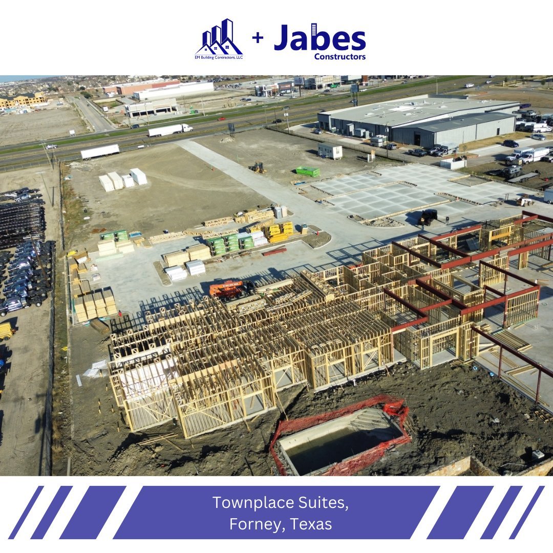 Building Brilliance: Townplace Suites, Forney - Texas by Jabes Constructors, Leading Commercial Wood Framing Contractors in Texas