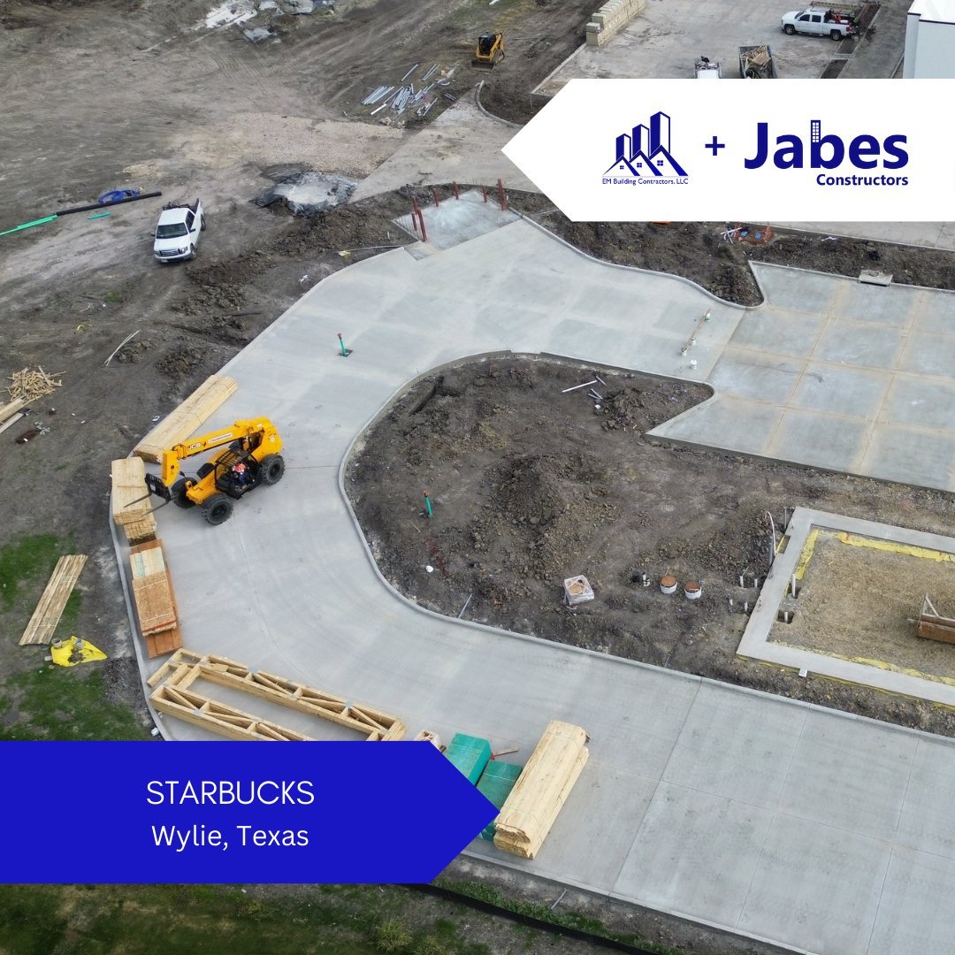 Jabes Constructors Ventures Forward: Wood Framing for Starbucks - Wylie Begins