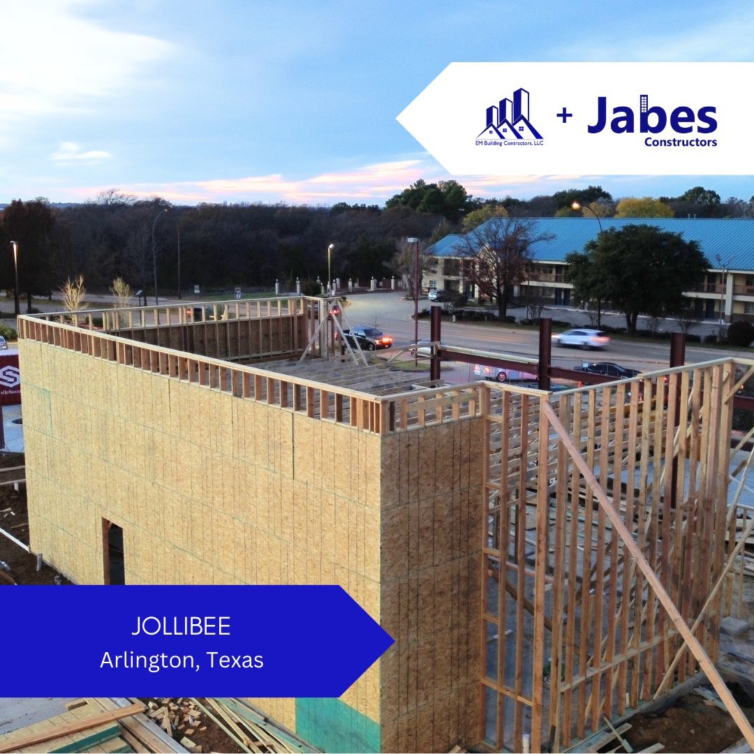 Jabes Constructors: Crafting Excellence at Jollibee, Arlington as Premier Commercial Wood Framing Contractors in Texas