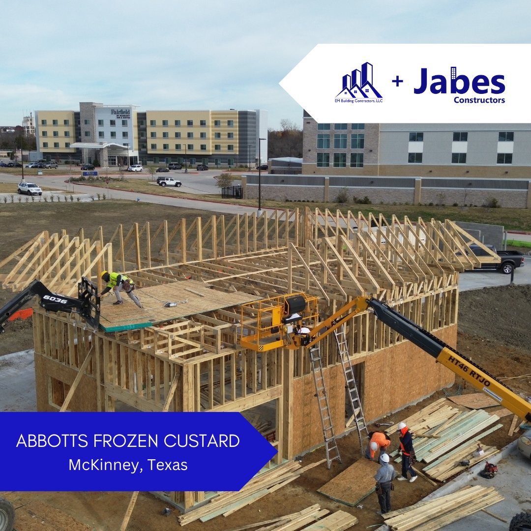  Leading Commercial Wood Framing Contractors in Texas: Jabes Constructors - Abbotts Frozen Custard