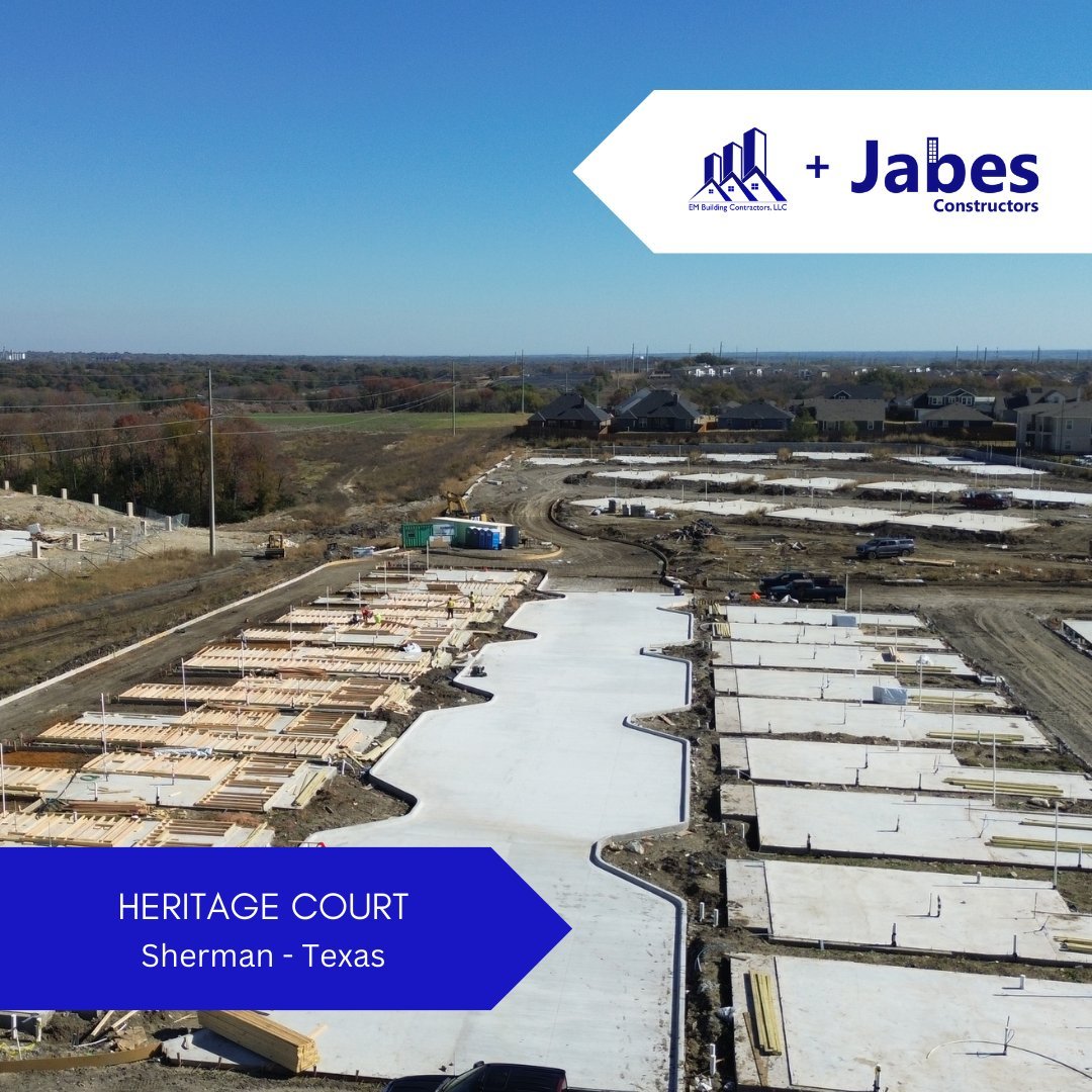 🏗️ Jabes Constructors Update: Heritage Court, Sherman Project Progress!
