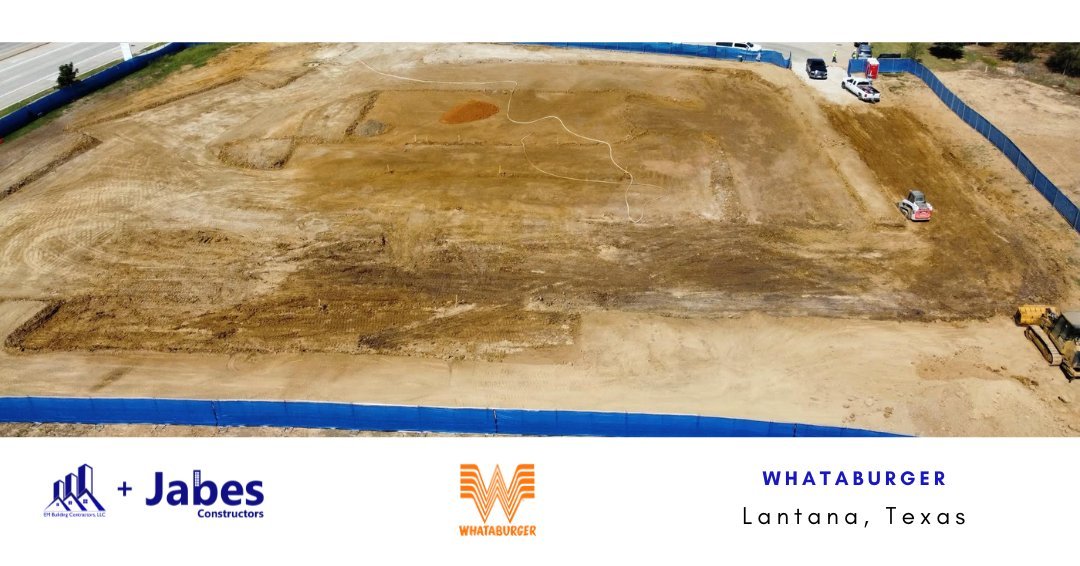 Whataburger Lantana - All set for construction - Jabes Constructors
